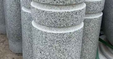 天水 芝麻白花岗岩挡车柱、隔离柱多少钱