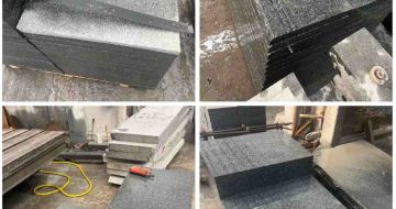 天水 芝麻黑地铺石材