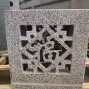 天水 芝麻白花岗岩镂空雕花灯笼