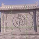 天水 芝麻白花岗岩屏风，照壁，影壁