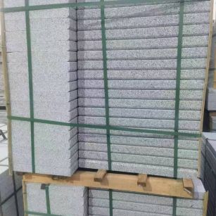 天水 5公分芝麻白，倒斜角，室外楼梯踏步