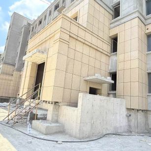 天水 黄金麻干挂，工地实拍