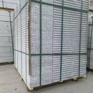 天水 芙蓉白3公分厚磨圆边、拉槽，楼梯踏步