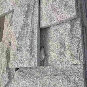 天水 芝麻白自然面花岗岩成品板