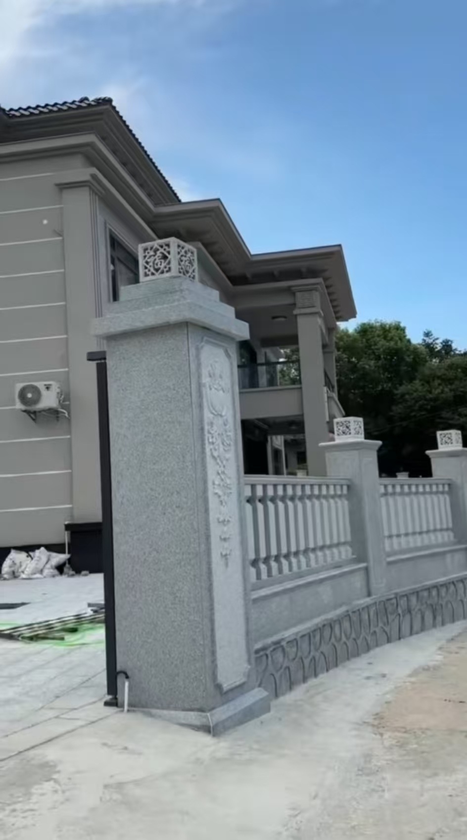 天水 芝麻白别墅围墙栏杆，私人订制