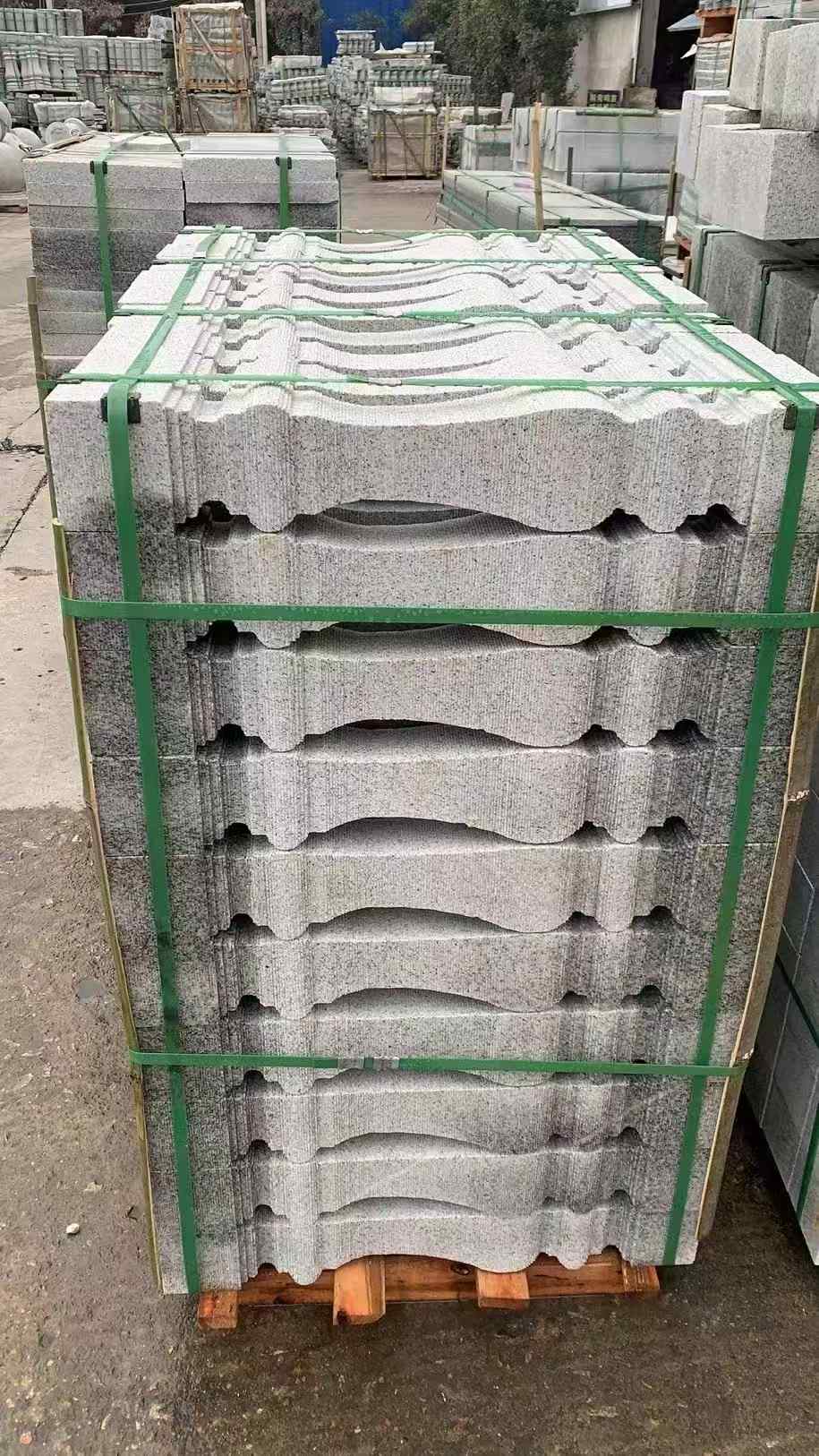 天水 芝麻白方形拉丝面，栏杆花瓶柱