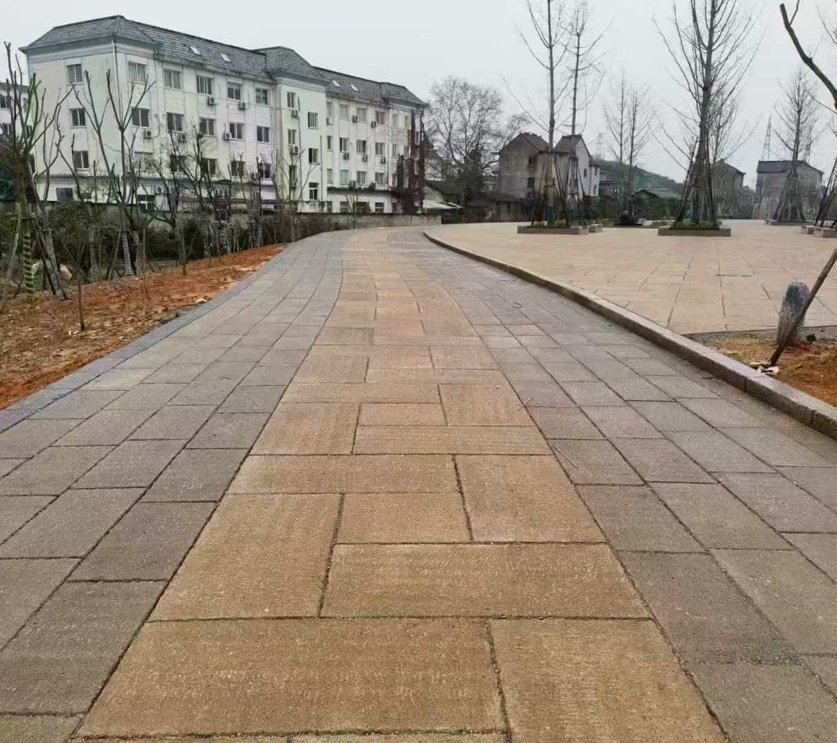 天水仿古石铺装效果