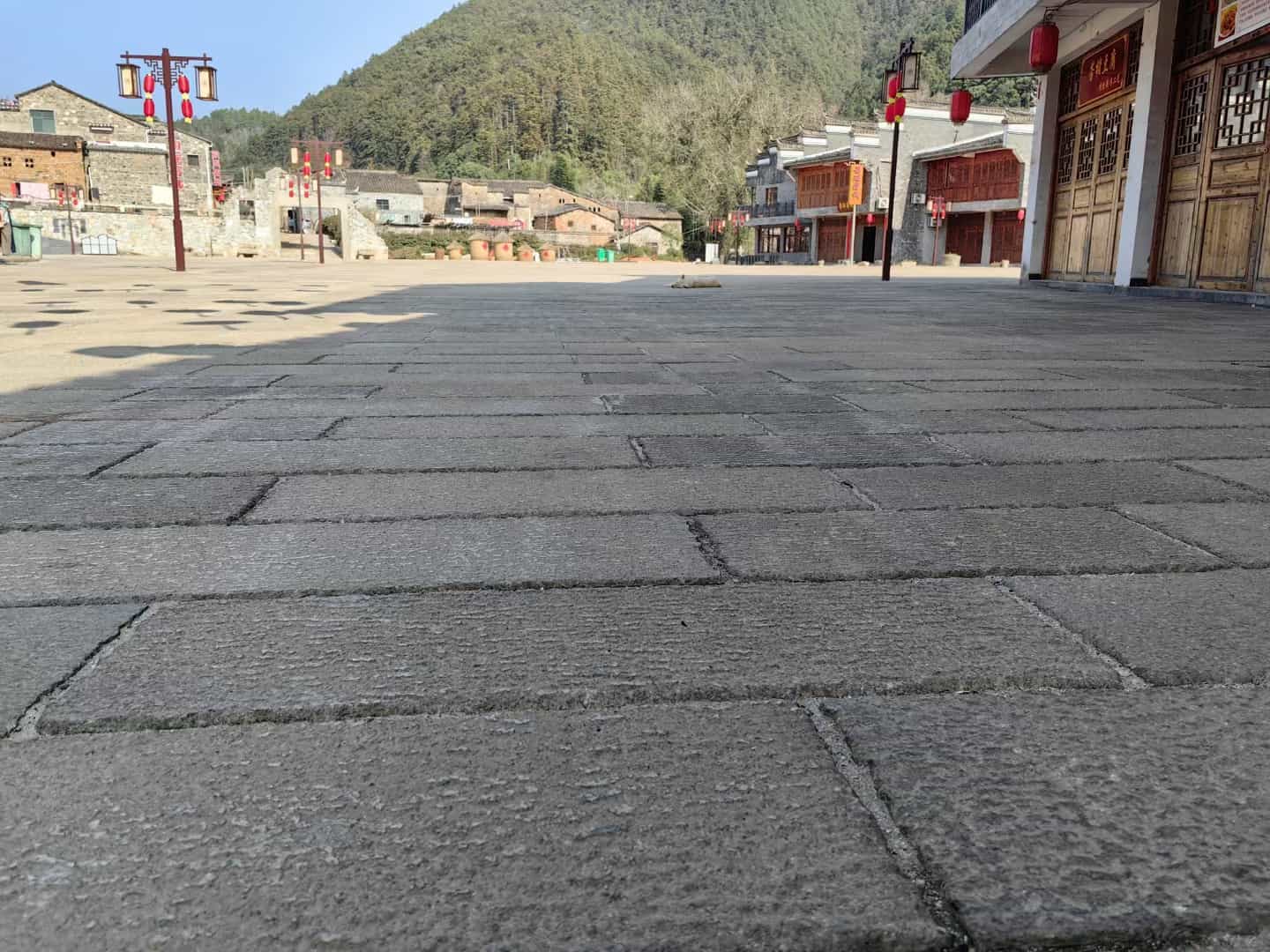 天水仿古石铺装效果