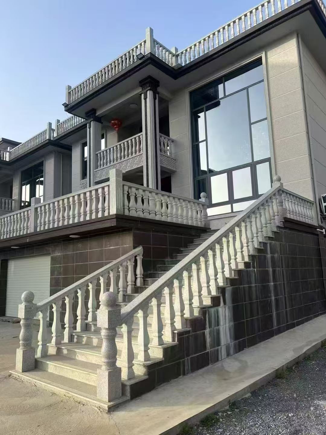 天水 芝麻白别墅阳台栏杆，楼梯栏杆