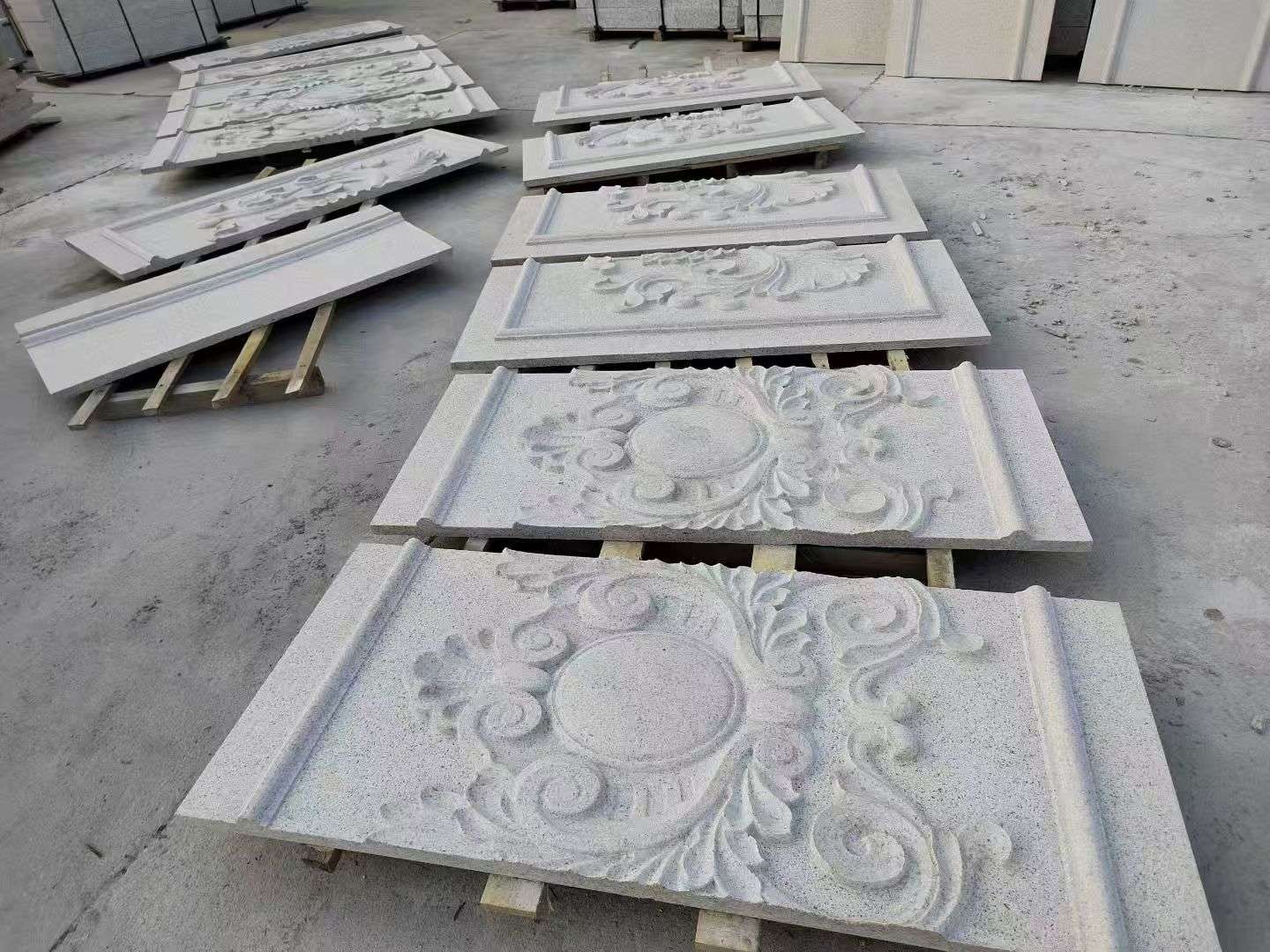 天水 芝麻白干挂雕花板