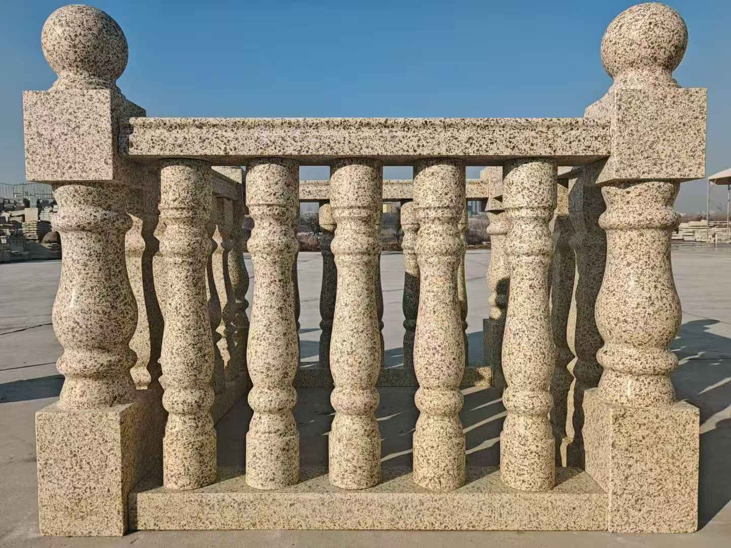 天水 黄金麻栏杆（扶手，花瓶柱，将军柱）